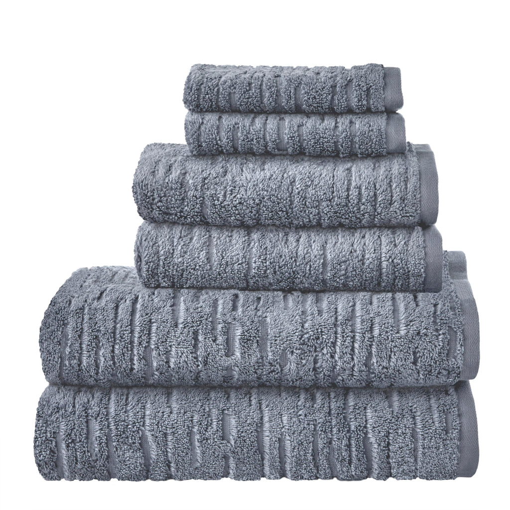 SKL Home CloudSoft Bath Towel Set, 6-Piece, 100% Cotton Luxury, Oatmeal