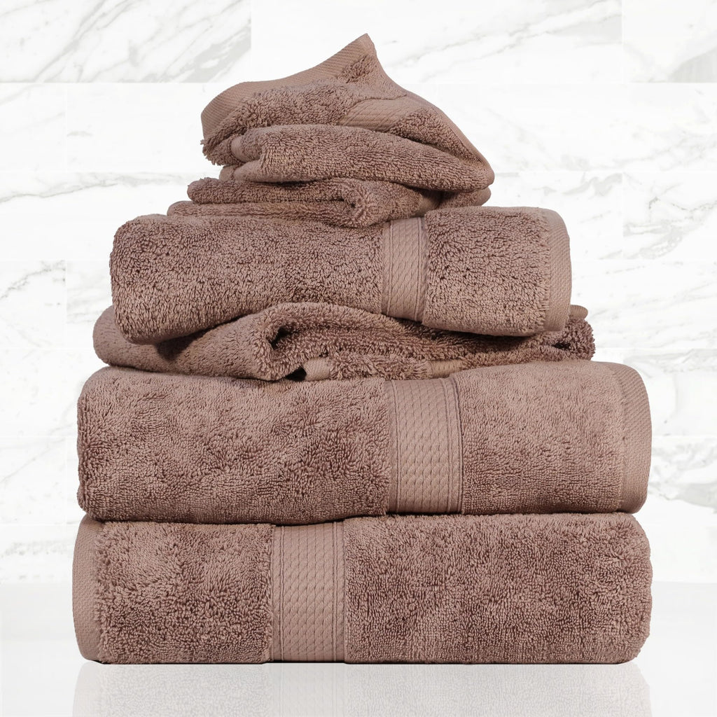 SUPERIOR Egyptian Cotton Plush & Absorbent, Hand Towel Set of 4, Cream
