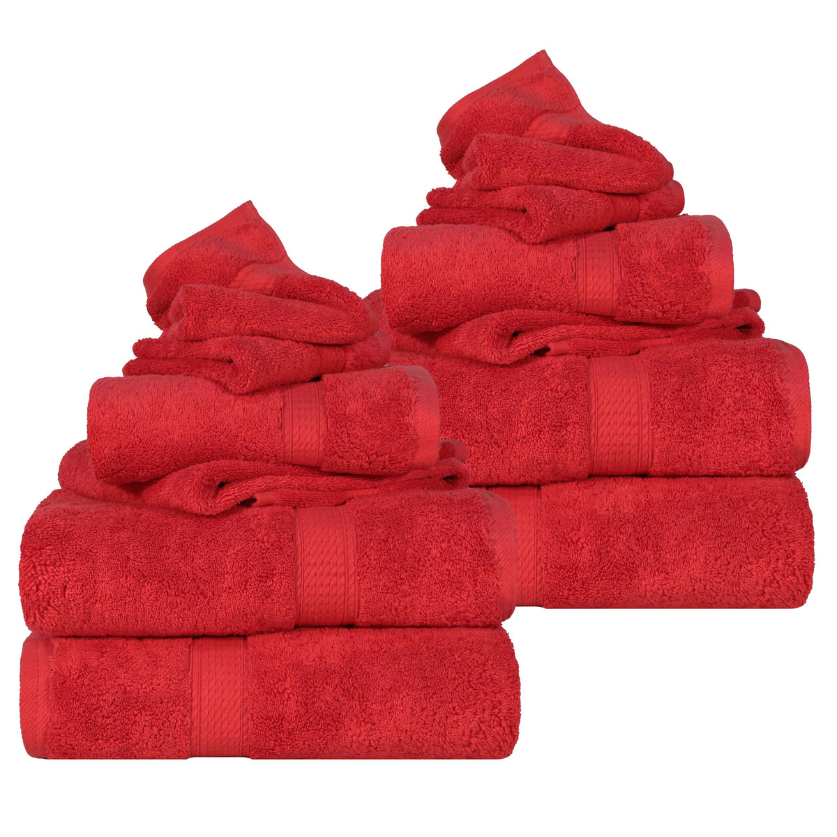 SUPERIOR Egyptian Cotton Plush & Absorbent, Hand Towel Set of 4, Cream