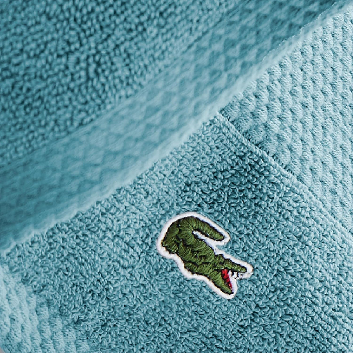 Lacoste Heritage 100% Supima Cotton Bath Towel 30" x 54", Celestial