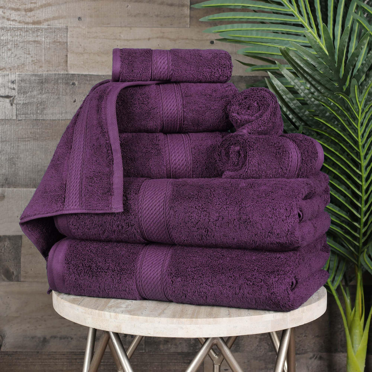 SUPERIOR Egyptian Cotton Plush & Absorbent, Hand Towel Set of 4, Cream