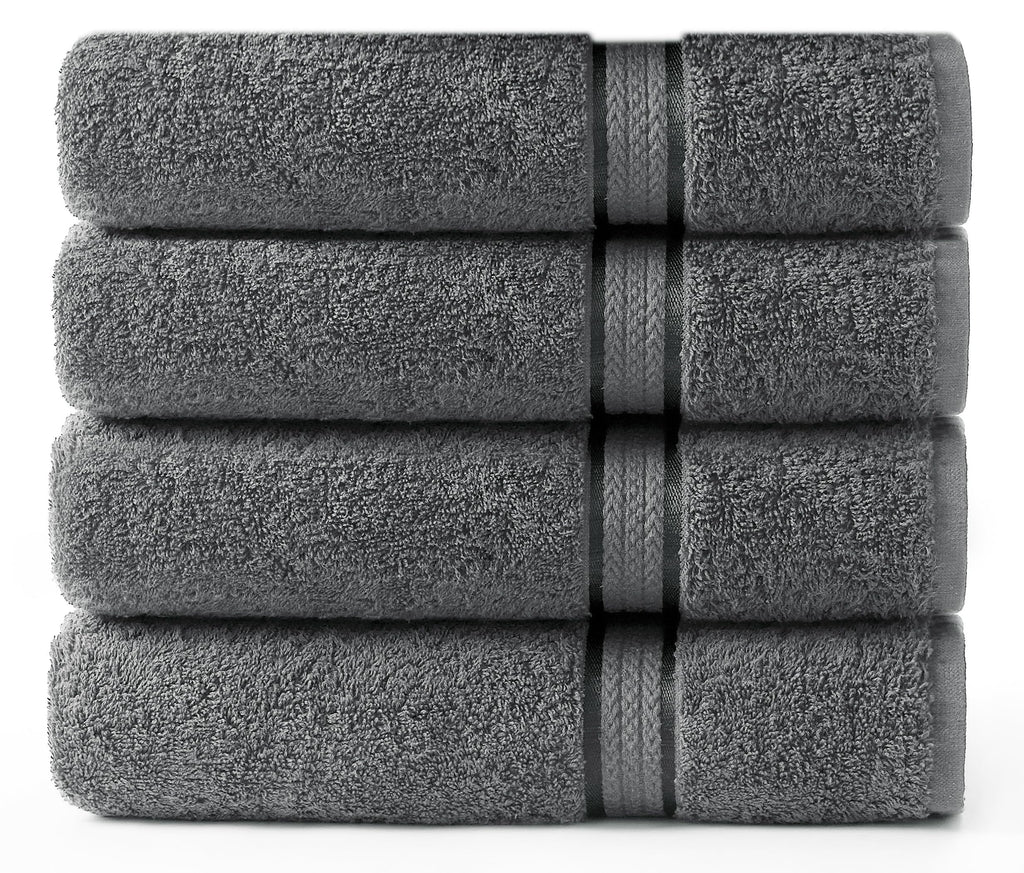 COTTON CRAFT Ultra Soft Hand Towels - 6 Pack 100% Ringspun Cotton Towel Set