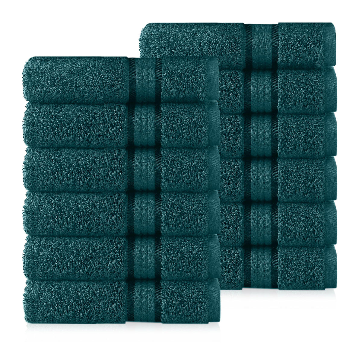COTTON CRAFT Ultra Soft Hand Towels - 6 Pack 100% Ringspun Cotton Towel Set