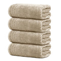 Tens Towels 4 Piece Extra Large Bath Towels 30 x 60 Inches, Beige
