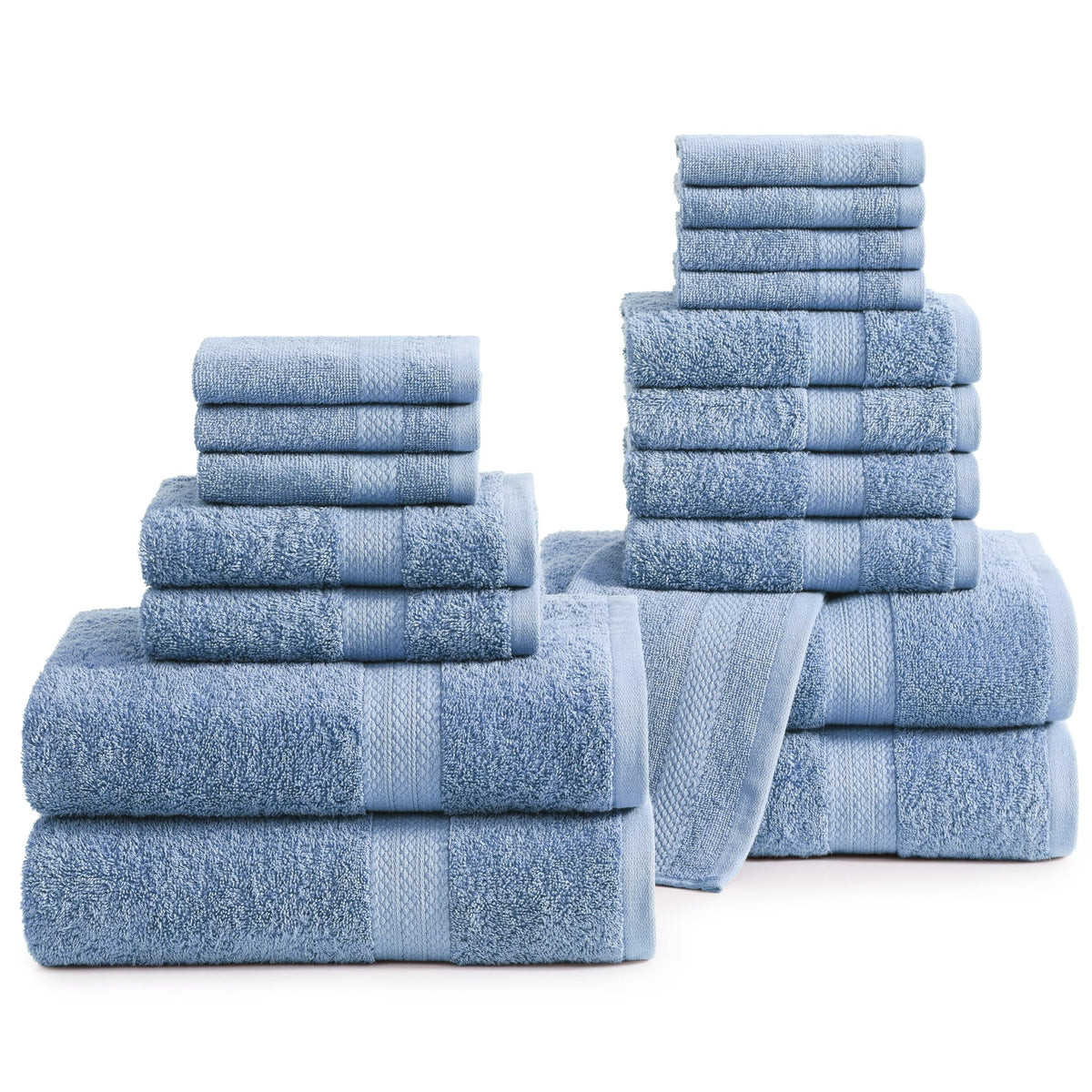 LANE LINEN Bath Towel Set Absorbent Quick Dry 100% Cotton - Wishful Mauve