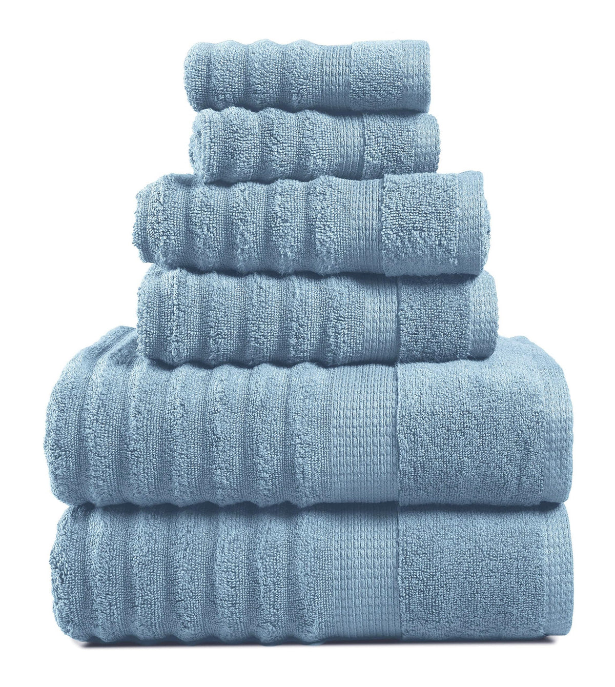 LANE LINEN Bath Towel Set Absorbent Quick Dry 100% Cotton - Wishful Mauve