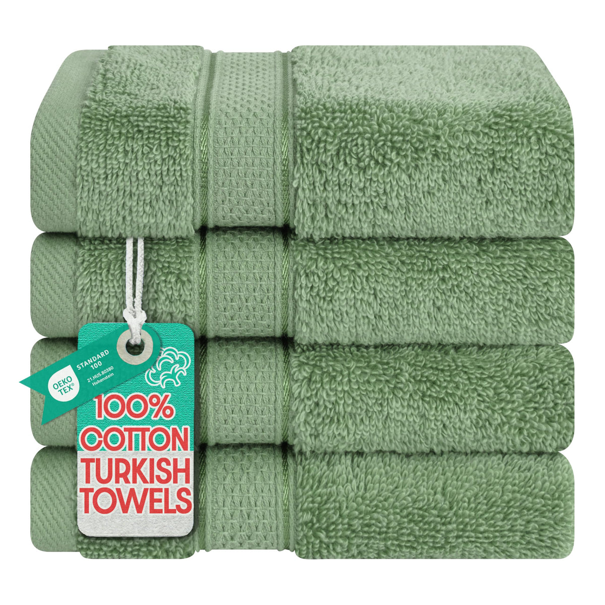 American Soft Linen Salem Turkish Bath Towel Set, 100% Cotton 600 GSM 6 Piece Towels for Bathroom, 2 Bath Towels 2 Hand Towels 2 Washcloths, Navy Blue