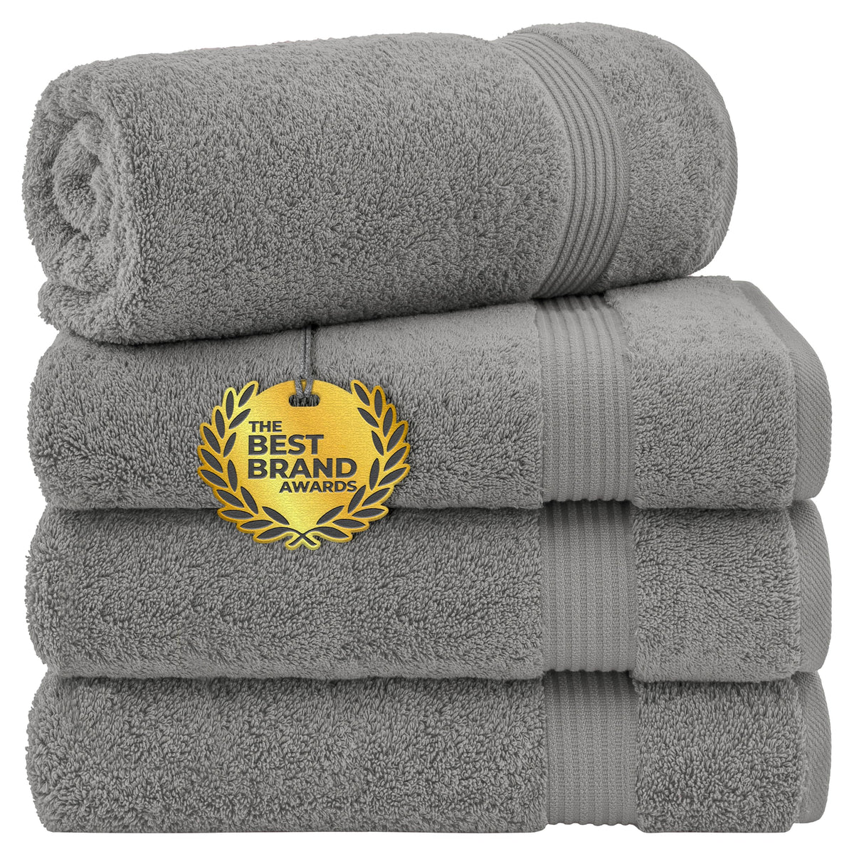 Cotton Paradise 100% Cotton Turkish Towel Set, Soft Absorbent Quick Dry, 6 Piece Towel Set, Navy Blue