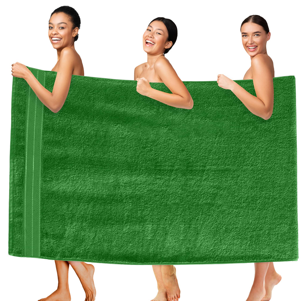Elegant Comfort Luxury 6-Piece Towel Set, Premium Soft 100% Turkish Cotton, Three Line Popcorn Design 2 Bath Towels, 2 Hand Towels and 2 Washcloths Towel Set-Quick-Drying and Absorbent, Vibrant Orange