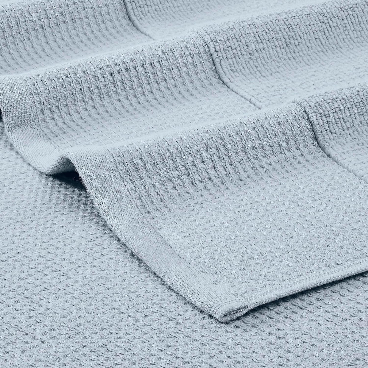 Modern Threads Waffle-Rib 6-Piece Towel Set – Premium Cotton Bath Towels, Ultra-Absorbent & Soft, Elegant Waffle Texture for Bathroom & Spa, Air