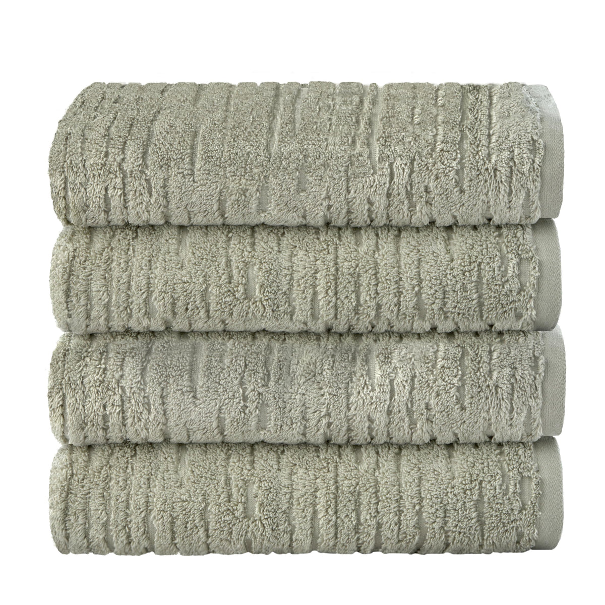 SKL Home CloudSoft Bath Towel Set, 6-Piece, 100% Cotton Luxury, Oatmeal