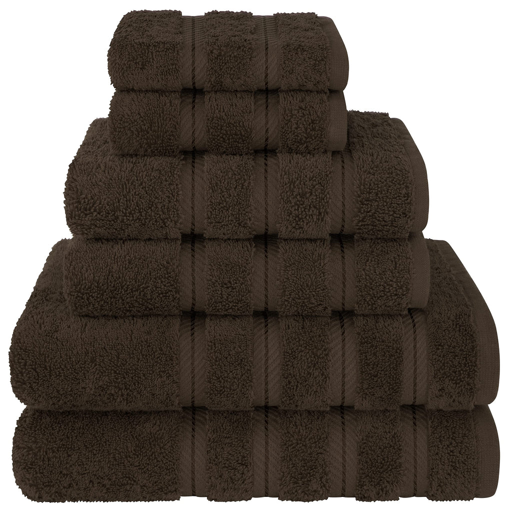 American Soft Linen 100% Cotton Luxury Turkish Towels, 6 Piece Towel Set