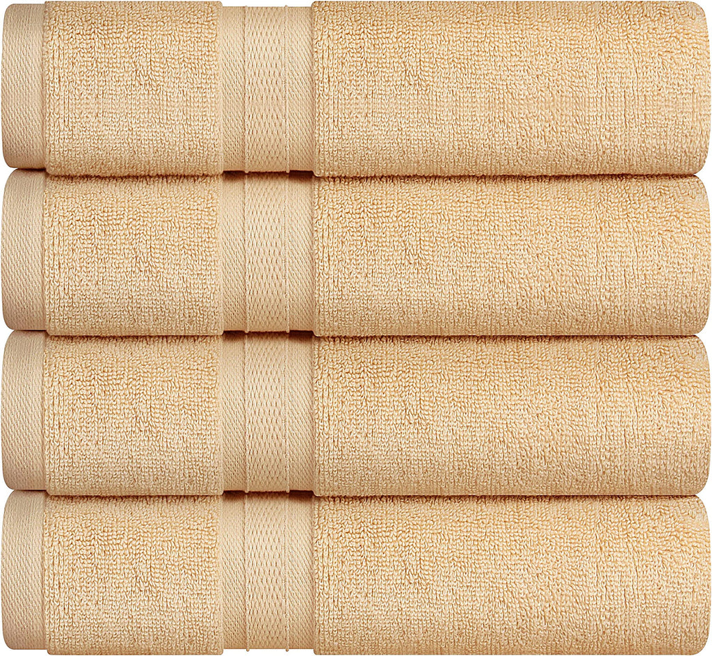 Towel and Linen Mart 100% Cotton 6 Pack Bath Towel Set, Quick Dry, Super Absorbent, Light Weight, Soft, (27 x 54 Pack of 6) Beige, White, Grey, Sky Blue, SAGE Green, Navy
