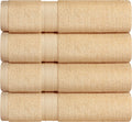 Towel and Linen Mart 100% Cotton 6 Pack Bath Towel Set, Quick Dry, Super Absorbent, Light Weight, Soft, (27 x 54 Pack of 6) Beige, White, Grey, Sky Blue, SAGE Green, Navy