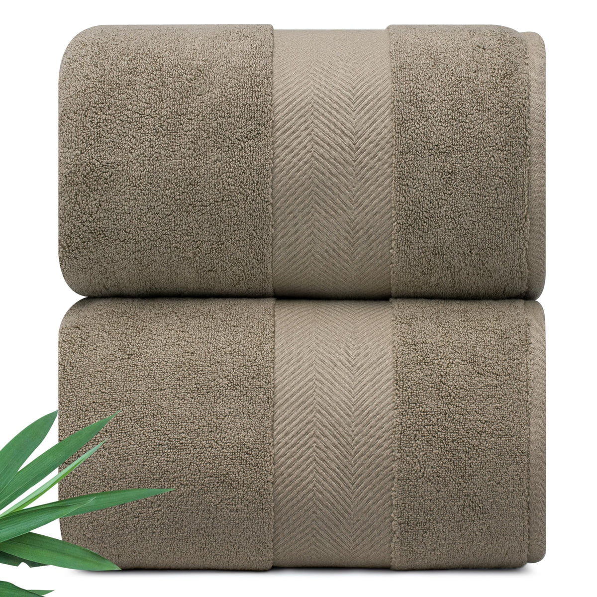 Luxury Viscose from Bamboo Bath Towels, Ultra Soft Set of 6, Eucalyptus