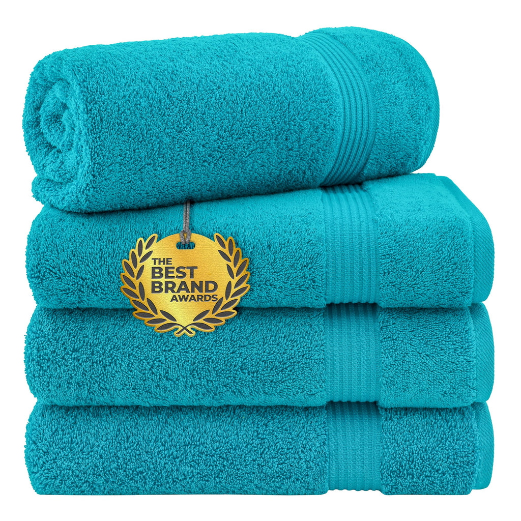 Cotton Paradise 100% Cotton Turkish Towel Set, Soft Absorbent Quick Dry, 6 Piece Towel Set, Navy Blue