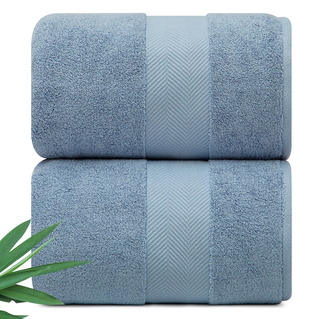 Luxury Viscose from Bamboo Bath Towels, Ultra Soft Set of 6, Eucalyptus